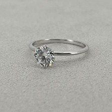 CVD Diamant Ring 14K/585 Weißgold 1.00ct E VVS IGI zertifiziert Gr. 54 NEU