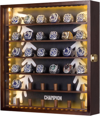 Championship Ring Display Case,Baseball Ring Display Case,36 Slots Baseball Ring