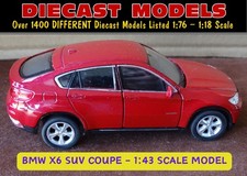 E71 BMW X6 4x4 SUV COUPÉ; MELBOURNE ROT; MASSSTAB 1:43 DIECAST SAMMLER MODELLAUTO
