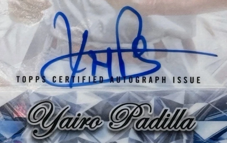 2025 Bowman Chrome Sapphire YAIRO PADILLA Auto Sapph. Selections Image Variation - Image 2 of 3
