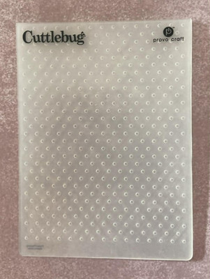 Cuttlebug Prägefolder 6 x 4 gepunktet und fleckig strukturiert UK Verkäufer 3702