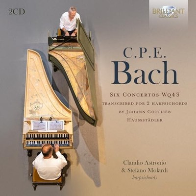 CLAUDIO ASTRONIO/STE - C.P.E BACH SIX CONCERTOS WQ43 - CD - E4z
