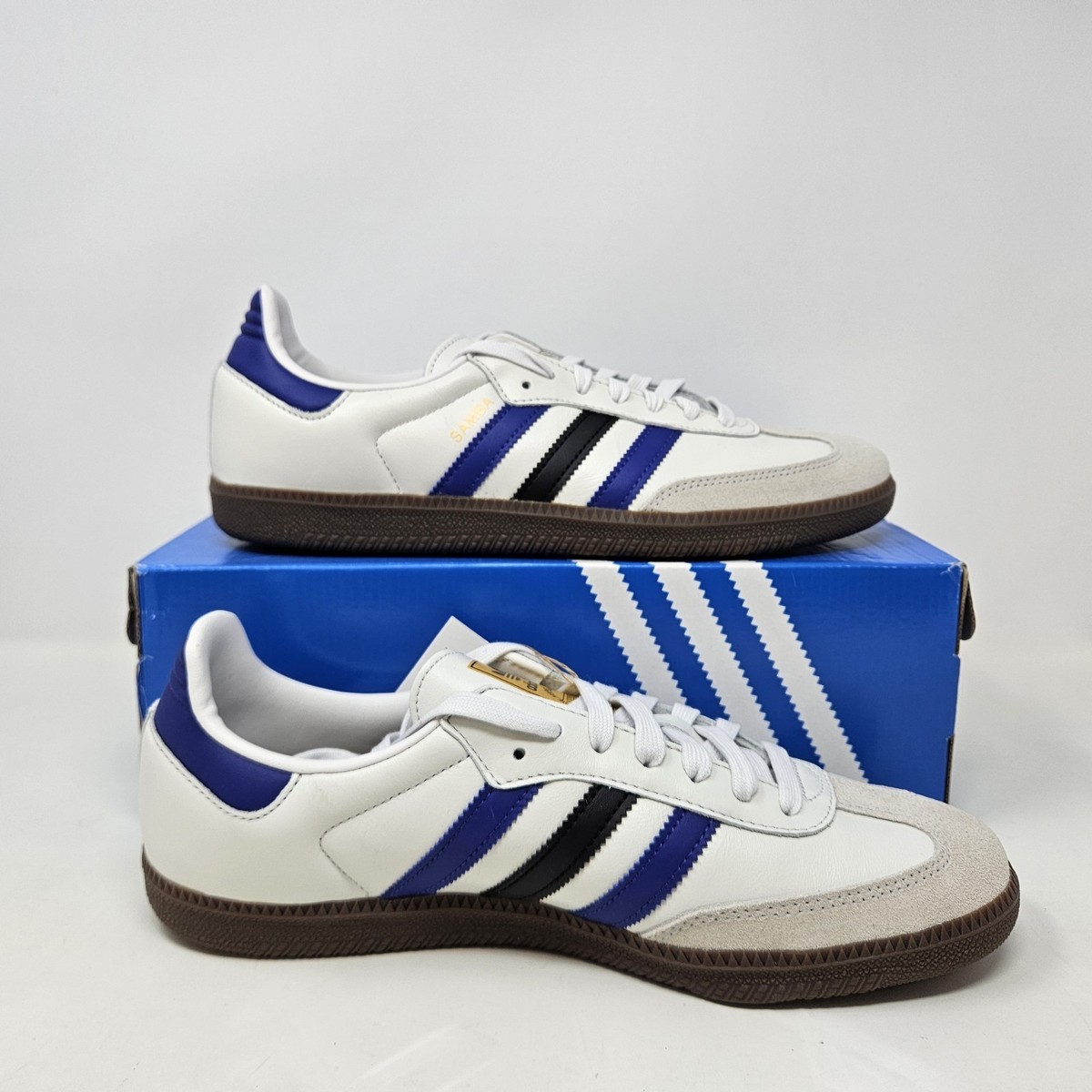 Adidas Samba OG 'White Active Blue' / ID1381 / Men's Size 12 | eBay