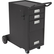 Klutch Deluxe 3-Drawer Welding Cabinet with Enclosed Storage, 35-3/4in.L x