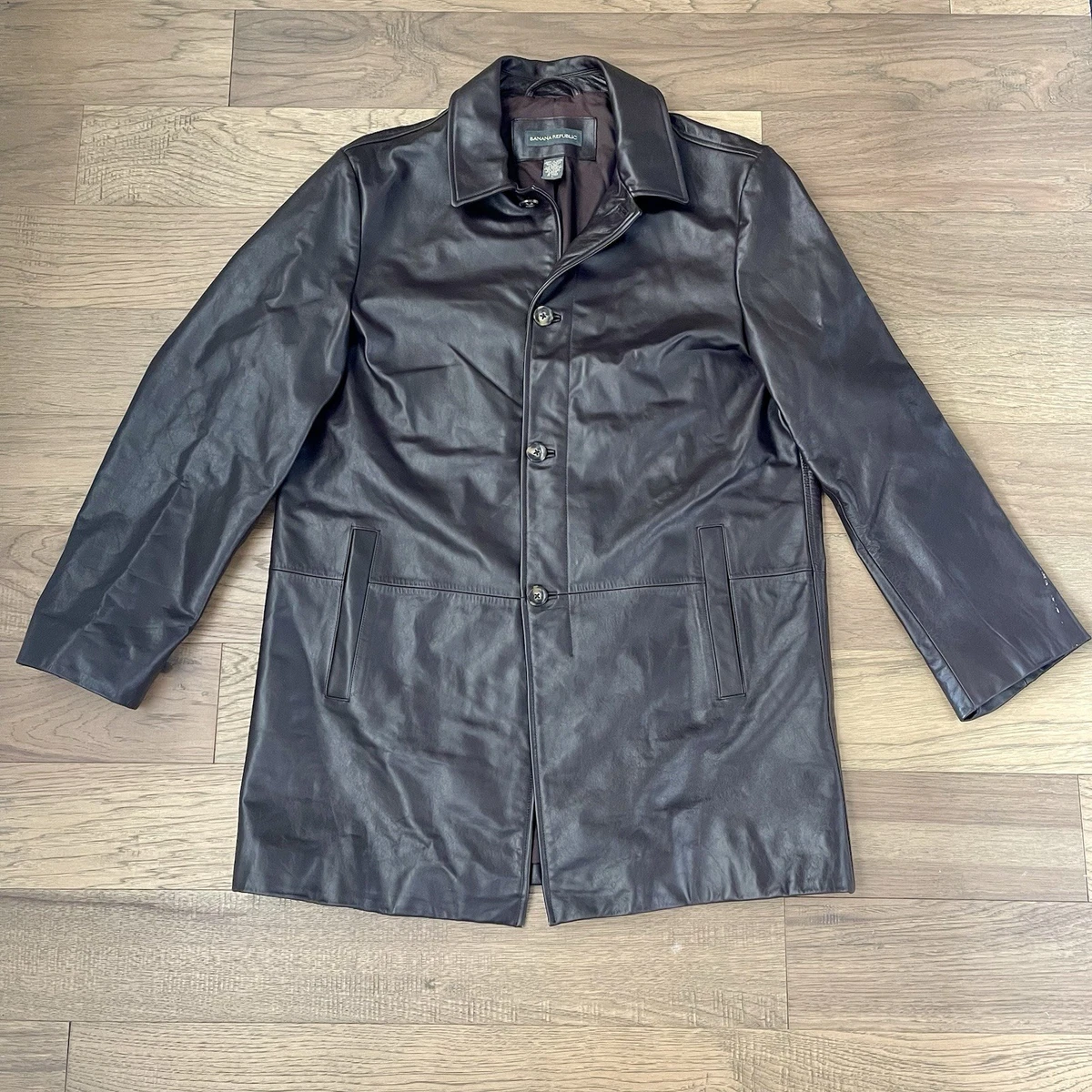 Banana Republic Leather Outer Shell Coats, Jackets & Vests Trench