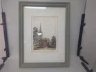 Norwich Cathedral  Signed Numbered Coloured Etching Framed Art Print
