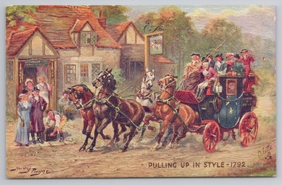 Coaching Days: Pulling Up in Style 1792 - Harry Payne, Tuck Oilette 3478