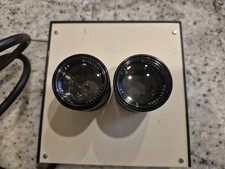 Pneumatic Shutter 2 Vivitar Lens Duel 160mm Large Stereo Camera Optical assembly