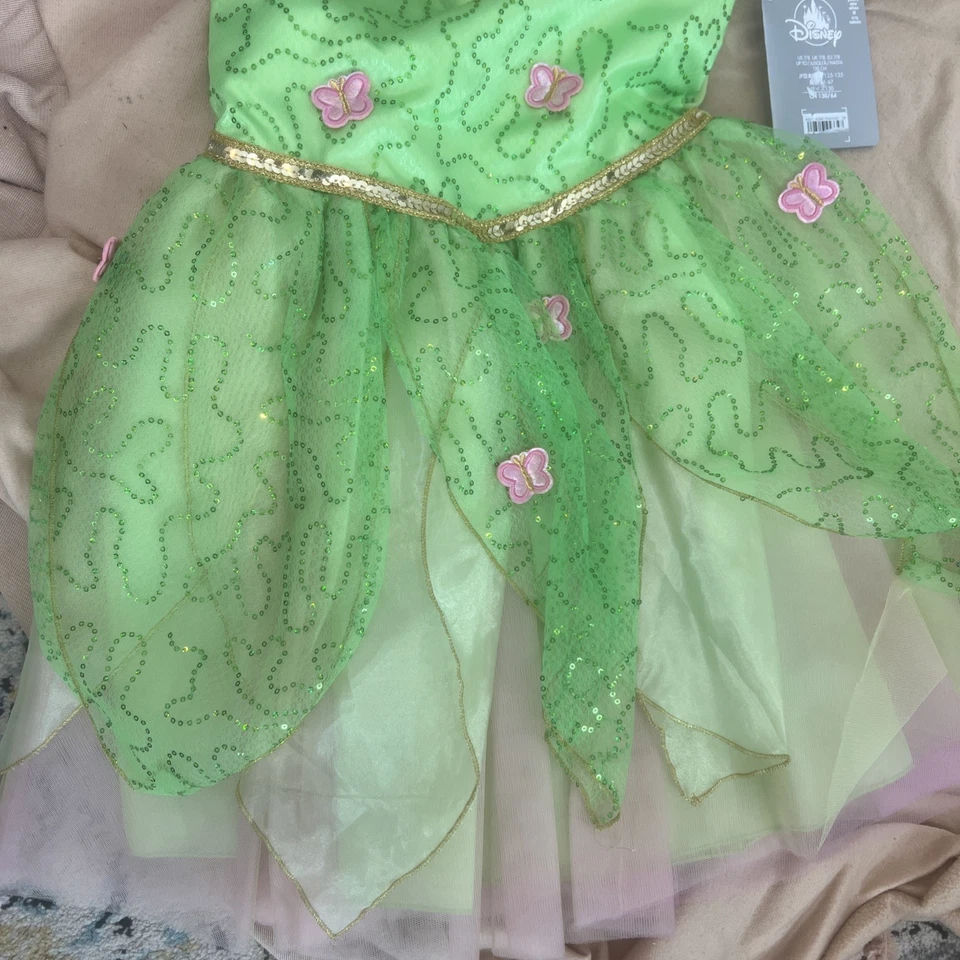 NWT Disney Store Tinker Bell Costume Dress Up Halloween NEW size 7/8 - Image 3 of 4
