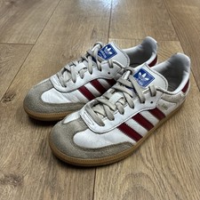 Adidas Samba Shoes Kids Size 13K White Red Gum Classic Indoor Soccer