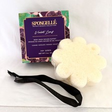 Spongelle Violet Leaf Body Wash Infused Buffer Sponge Exfoliating 14 uses