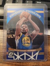 2017/18 Donruss Optic Kevin Durant Blue Prizm Swishful Thinking /49 #2