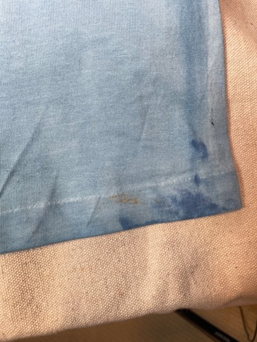 Vintage 1996 Atlanta Olympics XL T-Shirt Blue Tie Dye Discus Thrower Discobolus - Picture 7 of 13