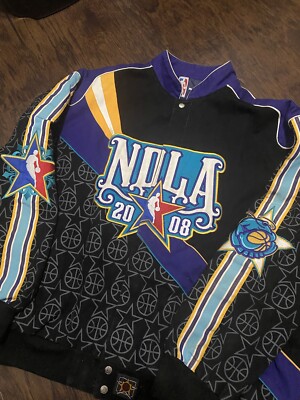 Vintage 2008 NBA New Orleans Logo NOLA All Star Embroidered Jacket