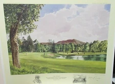 KENNETH REED "CAPE 2ND HOLE" LIMITED EDITION HAND SIGNED GOLF LITHOGRAPH 