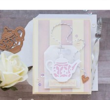 Teapot Tea cup Metal Cutting Dies Scrapbooking photo album Decorative Paper Card