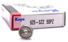 KOYO Japan 625 ZZ Deep Groove Ball Bearing, Rubber Sealed 5x16x5 mm