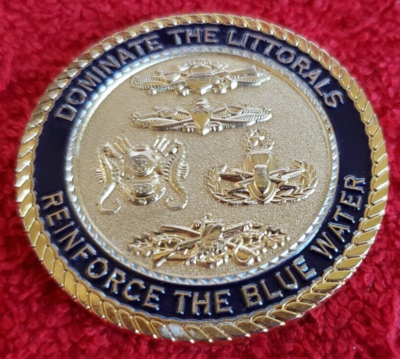 US NAVY TASK FORCE FIVE SIX CHALLENGE COIN (USCG ARMY NAVY CHP