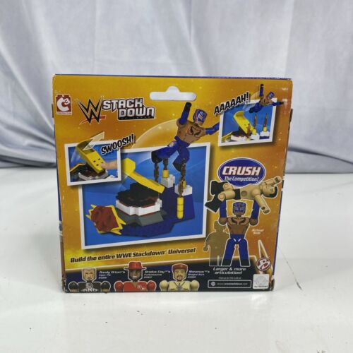NEW WWE STACKDOWN REY MYSTERIO'S SPRINGBOARD SPLASH BRICK SET C3 65PC 2014 RARE - Picture 2 of 7