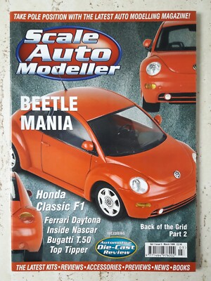 SCALE MODELLAUTO Nr.3 Bj 1999 Beetle Mania Ferrari Daytona Bugatti Gr.50 