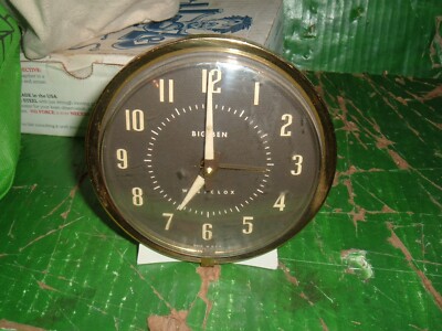 parts Antique Westclox big ben alarm clock parts works & stops