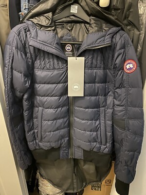 Men CANADA GOOSE Cabri Hoody Down Coat/Jacket NAVY 2208M MEDIUM