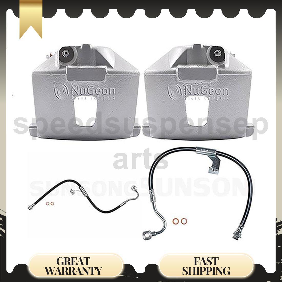 1983-1986 Chevy G30 Front Brake Caliper & Hose Kit 4-Piece Set