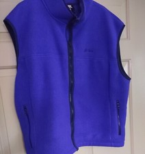 Vintage LL Bean Outdoors Royal Blue Fleece Vest Adult XL Made in USA