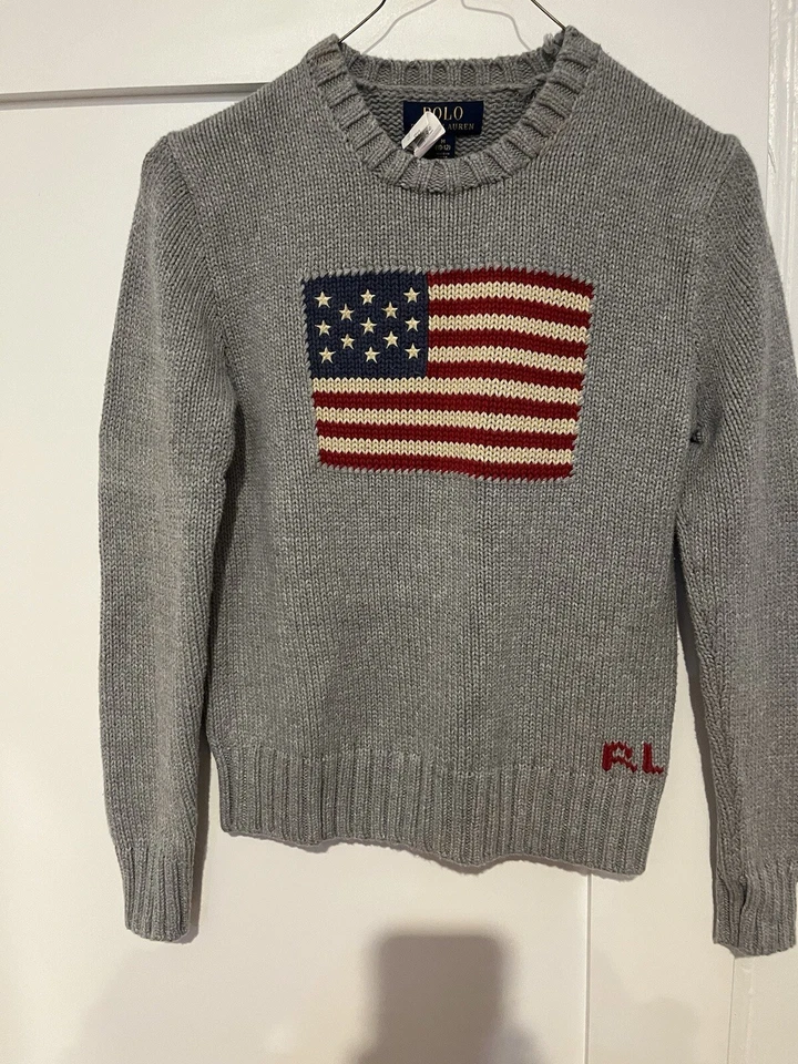 Suéter Polo Ralph Lauren Niños Polo Bandera M 10-12 Foto 2 de 3