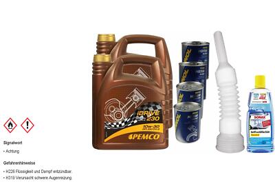 8L PEMCO iDRIVE 230 10W-30 Motoröl API SN/CH-4 ACEA A3/B3 inkl. Additiv Schlauch
