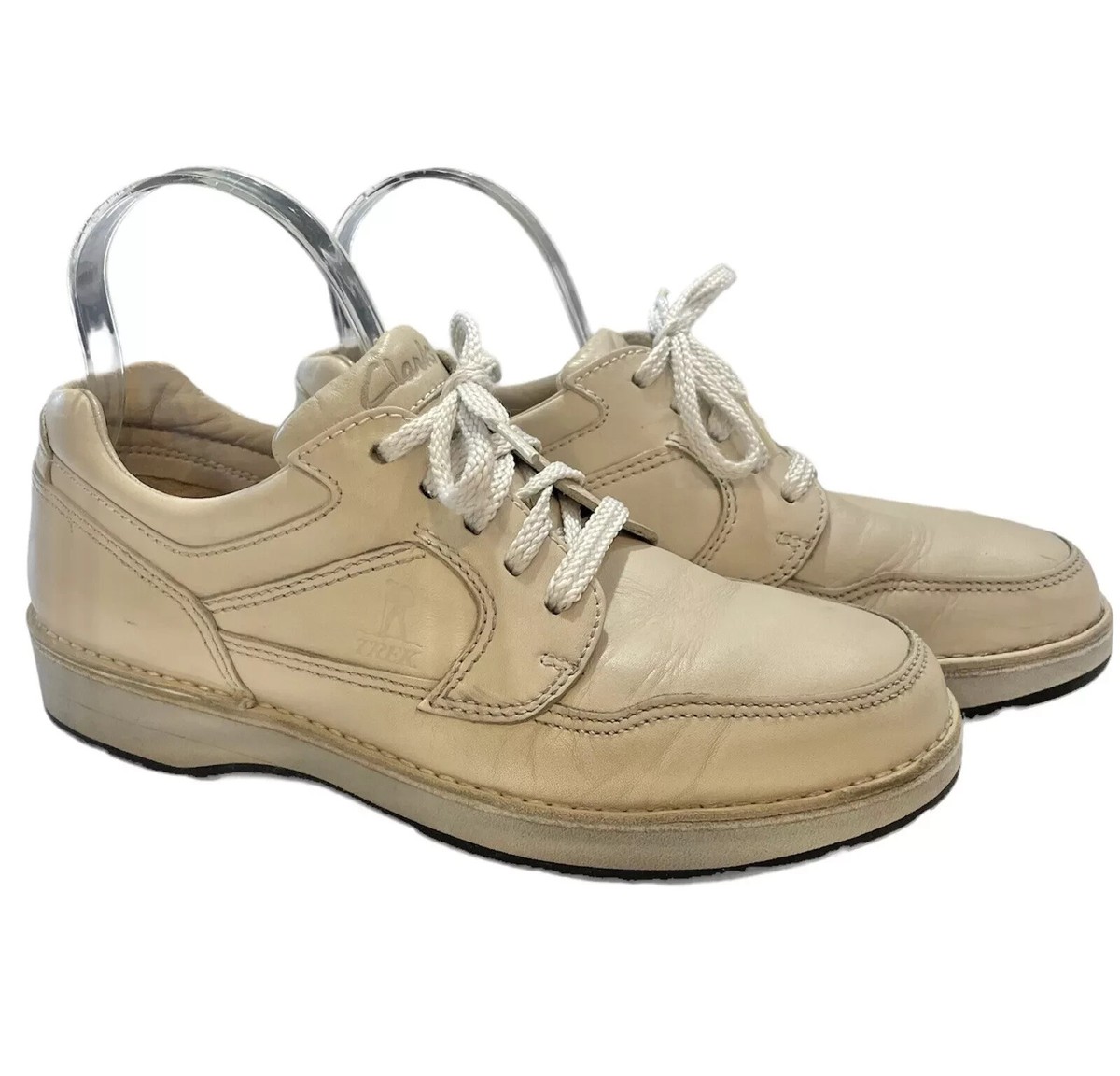 Clarks Trek Casual Beige  Leather Hiking Shoe Sneaker Men\'s Size 8 Clarks main image 4
