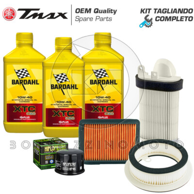 INSPEKTIONSSET YAMAHA T-MAX 500 2008-2011 LUFT-/ÖLFILTER BARDAHL XTC C60 10W40