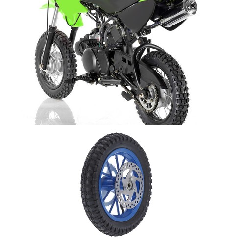 Blue 12.5x2.75in Mini Rear Wheel AntiSkid Rubber Steel Alloy For 47cc 49 - Picture 8 of 12