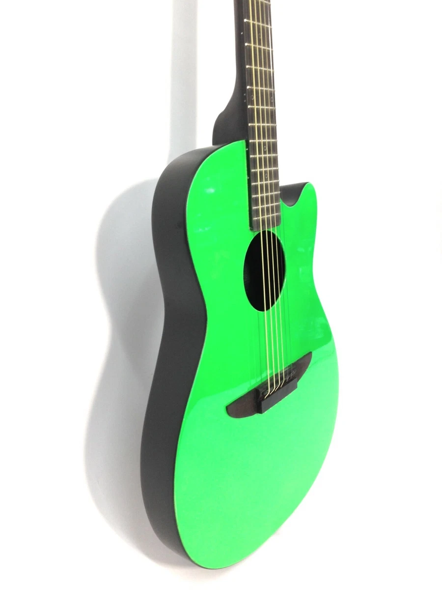Green online acoustic guitar