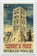 TIMBRE FRANCE NEUF 1985 "Abbaye de Saint-Michel-de-Cuxa" Y&T 2351