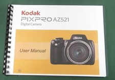Kodak PixPro AZ521 Instruction Manual: Full Color with Protective Covers 
