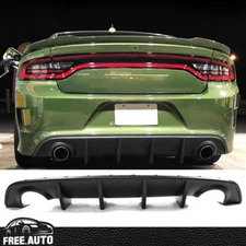 Fits 15-23 Dodge Charger SRT OE Style Rear Bumper Diffuser PP Valance
