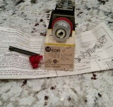 ALLEN BRADLEY 800MR-16HA2BRAK SELECTOR SWITCH  RED LEVER KNOB