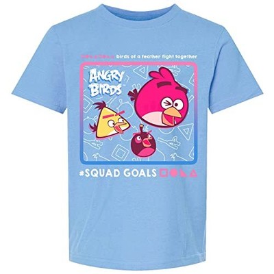 Angry Birds Official Squad Goals Youth Short Sleeve Printed 100% Cotton T-Shirt