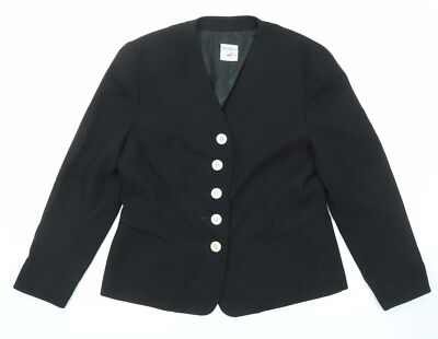 Mondi schwarze Damenjacke Blazer Größe 10 Knopf