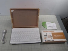 Wireless Keyboard Tablet Keyboard Case w/ USB Charging Cable NEW