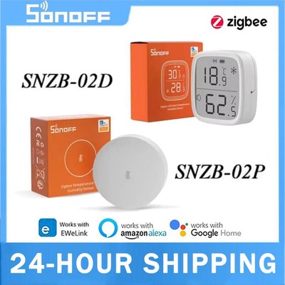 SONOFF SNZB-02P/02D Temperature Humidity Sensor Zigbee Monitor Smart Home Automa