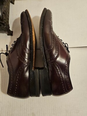 Florsheim Royal Imperial Burgundy Red Wingtip Brogue Dress Shoes Est. Size 8.5 D Florsheim Royal Imperial Burgundy Red Wingtip Brogue Dress  main image 4