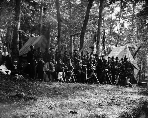 New 8x10 Civil War Photo: Officers of the 50th Pennsylvania at Gettysburg