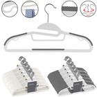 Kleiderbügel 20/50Stück Kunststoff Anti Rutsch Bügel Hemdenbügel Garderobenbügel