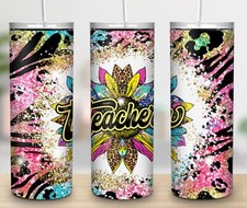 Teacher Appreciation 20oz Skinny Tumbler Custom Gift Insulated Stainless