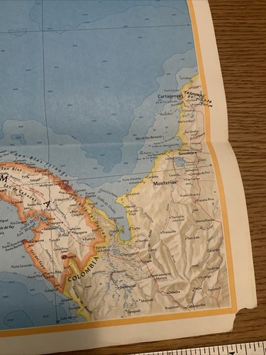1973-5 May MEXICO & CENTRAL AMERICA National Geographic Map Treasure Hunting - Picture 11 of 12