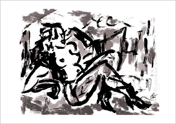 JACQUELINE DITT - Hot Girl & Die Sünde A2 handsigniert ltd.Og.Grafik gross - Bild 3 von 4