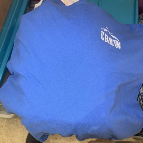 T-Shirt Trader Joe's SS mit Crew vorne königsblau Größe Large 42x29 EUC C3 - Bild 8 von 8