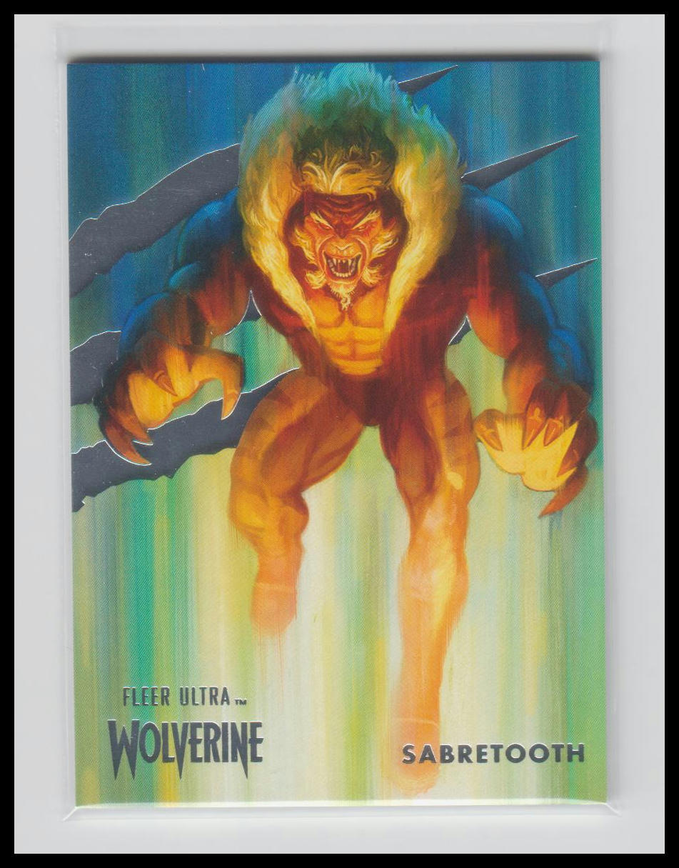 2023 Fleer Ultra Marvel Wolverine #4 Sabretooth